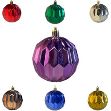 кульки ялинкові "фігурні гальваніка"  8см.  (4/192)