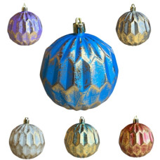 кульки ялинкові "фігурні ретро"  8см.  (4/192)