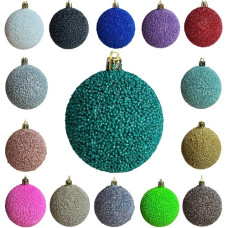 кульки ялинкові "горошина"  8см.  (4/192)