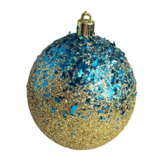 кульки ялинкові "нац. символіка бите скло" 10см.  (3/90)