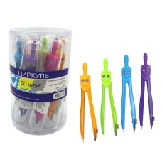 циркуль J.Otten SC01001C-COLOR кольоровий в пластик. футлярі в банці  (10/80/320)