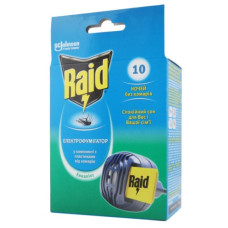 електрофумігатор Raid з пластинами від комарів "Евкаліпт" 10 ночей  (12)