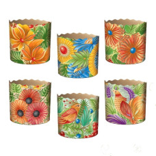 форма для паски пергаментна біла Петриківка  70х65мм.  (50/300)