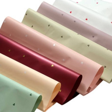 плівка для пакування матова "Дрібне сердечко" 60х60см., ціна за 1 аркуш  P-XXY015  (20)