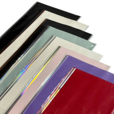 плівка для пакування матова "Металізована рамка" 60х60см., ціна за 1 аркуш  P-HXQ002GD  (20)