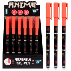 ручка YES "Anime" гелева "пиши-витирай" синя 0,5мм.  420453  (24/864)