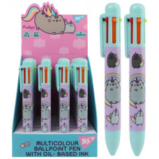 ручка YES "Pusheen" автом. кульк. 6 кольорів, 0,7мм.  412246  (24/864)