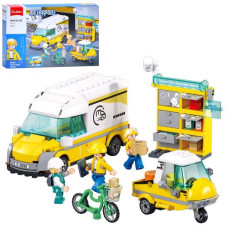 конструктор Sluban машинка 13,3см., трицикл 8см., 255дет. в кор. 38х23,5х6,5см.  М38 В1290  (16)