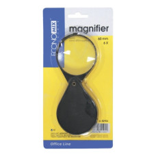 лупа Economix 60мм. складана, 3-кратне збільшення, на бліст.  Е82104  (20/120)