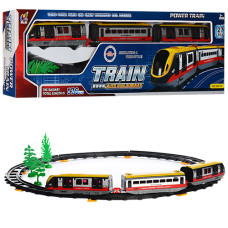 залізниця 62х62см., 3 вагони, звук, світло, 27дет., на батар. в кор. 61х18х4,5см.  2941А  (36)