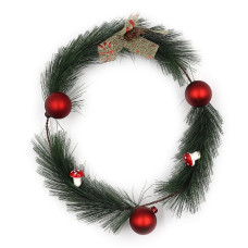 вінок новорічний "Кулі" d-20см.  6527-Р1-163