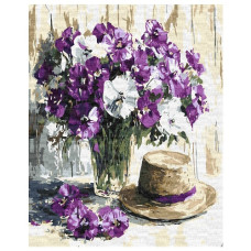 картина за номер. Ідейка 40х50см. "Квітковий натюрморт"  КНО5735