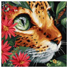 картина за номер. Ідейка 40х40см. "Бездонні очі"  КНО6792