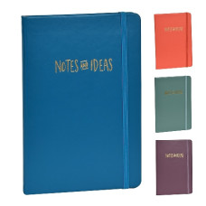 блокнот на гумці "Notes and ideas" А6/80арк., блок лінія  WW01494ST  (1/144)