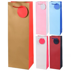 пакет подар. паперовий для пляшки 12х9х35см. "Monochrom"  R34602  (12/720)