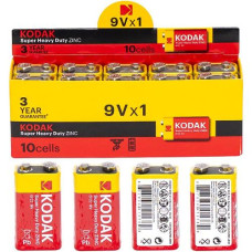 батарейка Kodak 6F22  крона в кор.  (10/100)