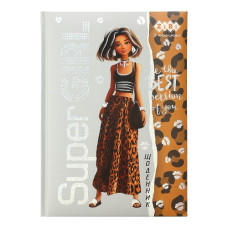 щоденник Zibi  Дівчинка B5/48арк., тв. обкл., "сендвіч", глян. лам. + УФ-лак + фольга  ZB.13829 (10)