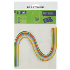 папір для квілінгу Zibi 5мм.х42см.. 12 кол., 120арк., 120гр./м2  ZB.1812-99  (20/220)