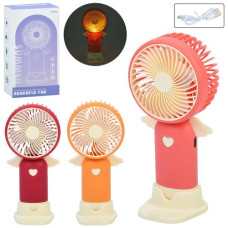 вентилятор 15,5см. 2 в 1 (ручний/портативний, настільний), акум., в кор. 10х18х4,5см.  МК 5715  (48)