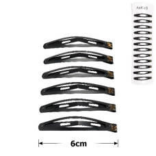 шпилька-"тік-так" матова чорна 6см. з метеликом  NFA-3074-3В (012097)  (12)