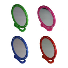 дзеркало кругле пл. з камінчиками мале  В08  (300)