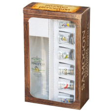 набір для самогону (графін 1л. + 6 чарок)