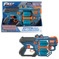 пістолет механічний 31,5х18,5см. з подвійним барабаном, 18 м`яких набоїв, в кор. 32х6,5х27см.  ВН804