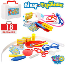 набір лікаря 18 предметів у валізі 19х15х7см.  M 0463 AB U/R  (72)