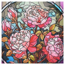 алмазна мозаїка Strateg 30х30см. "Промені троянд"  DEEX16278