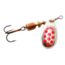 блешня обертова Mepps Aglia Decoree Silver/Red 6.5гр.  ADR3AG-bc