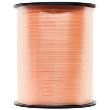 стрічка для повітряних кульок, подарунків та квітів персикова 500 ярдів  3302-0232