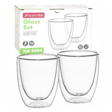 набір чашок Kamille 2шт. 300мл. з подвійними стінками  9004