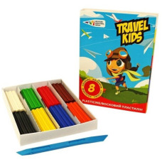 пластилін Western Industrial Group восковий "Travel Kids"  8кол./72гр. зі стеком  331009/ТК  (24)