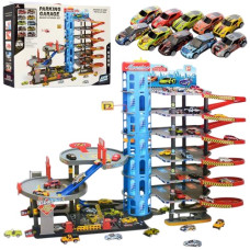 гараж 92х71х46см., 7 поверхів, 8 машинок 6см., заправка, в кор. 86х58х14см.  92820  (2)