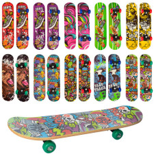 скейт 43х13см., 7 шарів, пласт. підвіска, колеса ПВХ  MS 0324-4  (10)