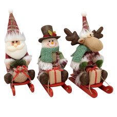 фігура новорічна "Santa&Co" 23х30см.  М17249  (48)