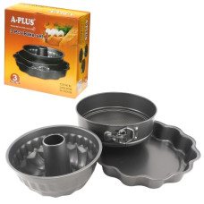 набір форм для кексів, тортів, пирогів A-Plus 3шт.  1127  (8)