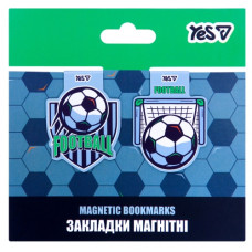 закладки магнітні YES "Football" набір 2шт.  708798  (10/50/500)