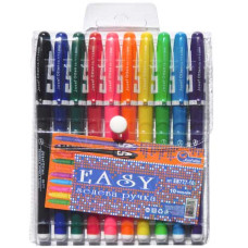 набір гел. ручок J.Otten EB777-10  10кол., кольоровий корпус  (12/144)