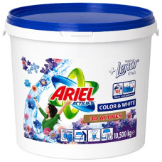 пральний порошок Ariel Actilift Colour White 3D Actives Lenor 10,5кг. у відрі