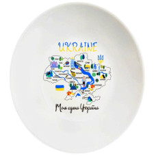 миска Kvarta глибока склокерамічна "Україна" 20см. в подар. кор.  1164  (8)