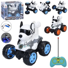 собака р/к 19см. акум., муз., світло, трюкова, оберт. 360*, USB-зар, в кор. 23х18х18см. 200-26А (24)