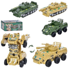 танк-трансформер інерц., оберт. башта, в кор. 14,5х7х7см.  778-2-5  (48)