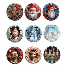 фігурки 3D з акрилового скла d-7,5см. (в ас-ті), 1 вид в упаковці  (5)