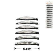 шпилька-"тік-так" 6,1см. зі сріблястою посипкою  А 1033-15-25АВ (015886)  (12)