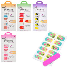 набір для манікюру наліпки на нігті в кор. 7,5х16,5см.  FG240428032Q  (800)