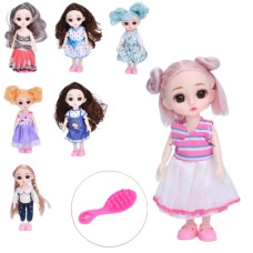 лялька шарнірна 15см., гребінець, в кул. 14,5х22х4,5см.  00106-3-2-8-7  (120)