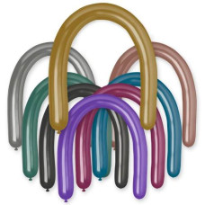 кульки повітряні Італія конструктор хром асорті Shiny 5х152см. (ціна за упак. 100шт.)  1107-0729