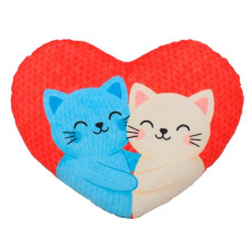 м`яка іграшка Копиця подушка-серце Два коти 35х30х10см.  00387-79