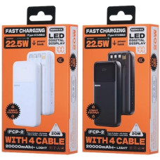 акумулятор Power Bank Remax 20W+22.5W with 3 Fast Charging Cable 20000mAh  FCP-2